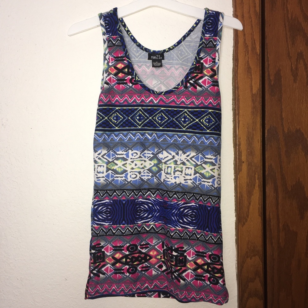 Rue21 tribal patterned tank top